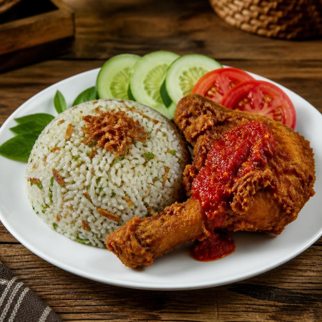 Bakmi Golek Nasi Sirem Ayam